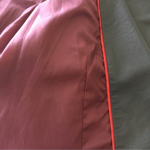 Tommy Hilfiger Leather Biker Jacket Navy Blue Size Medium - Picture 14 of 15